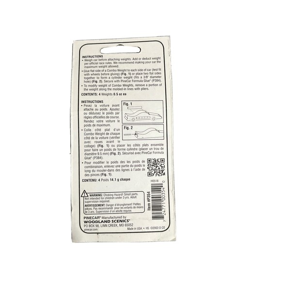 PineCar Combo Weights P354 - Picture 2 of 2